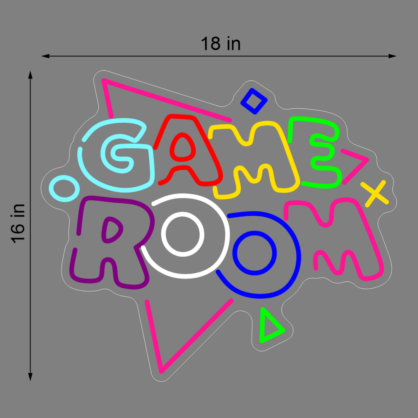 GAME ROOM NEON SIGN