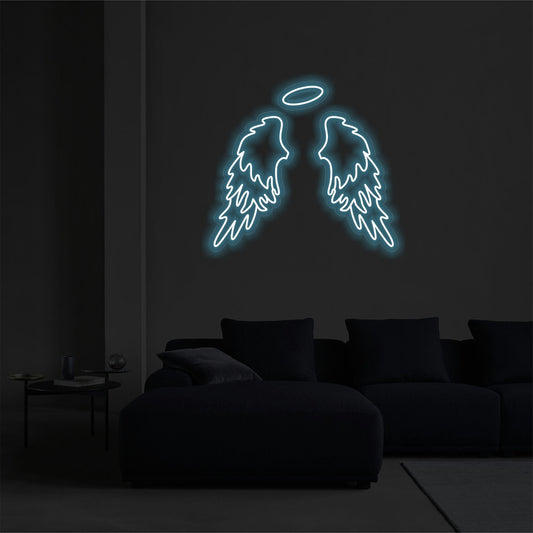 ANGEL WINGS & HALO NEON SIGN - 2 - Neonicks