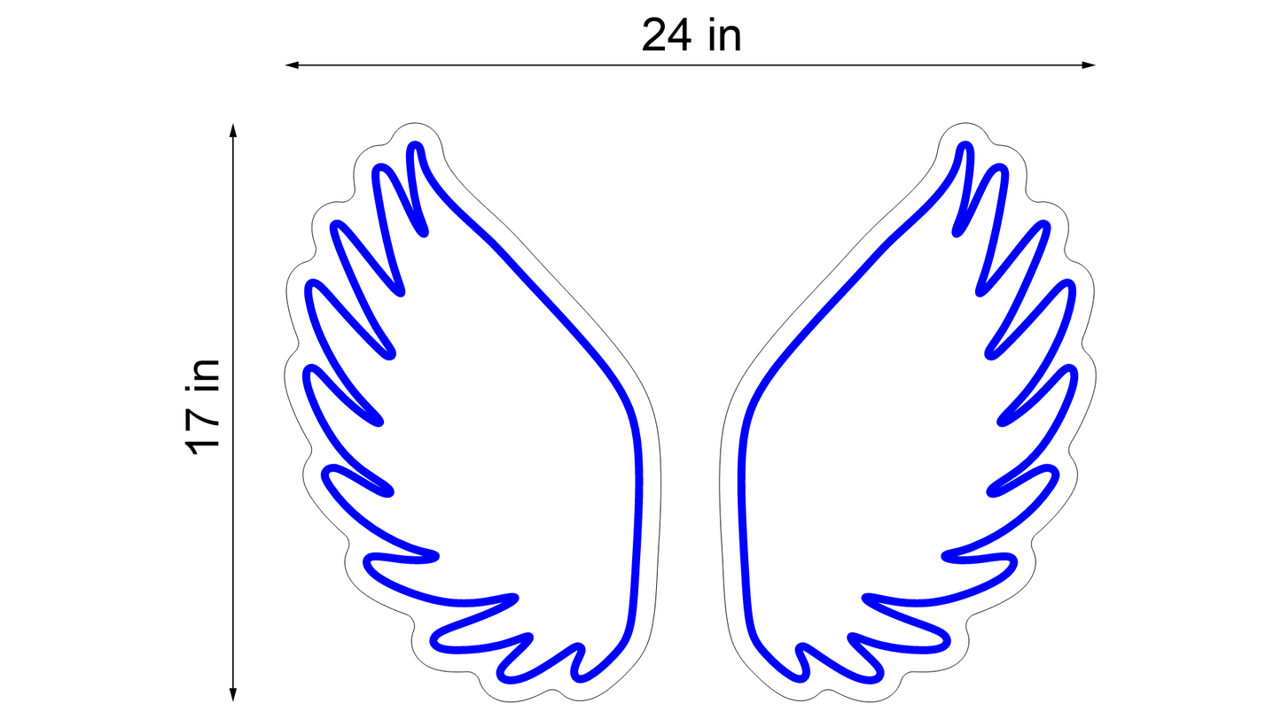 ANGEL WINGS NEON WALL SIGN - Neonicks