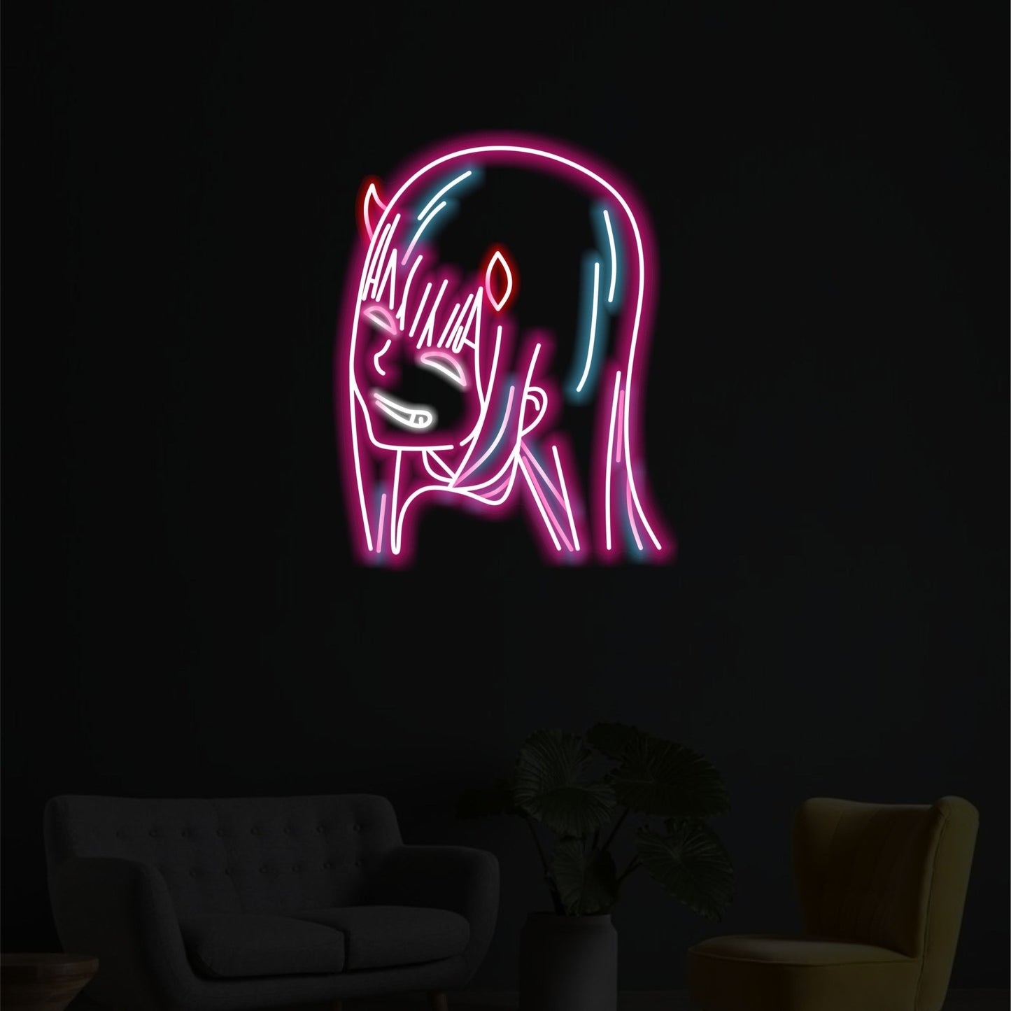 ANIME DEVIL GIRL LED NEON SIGN - Neonicks