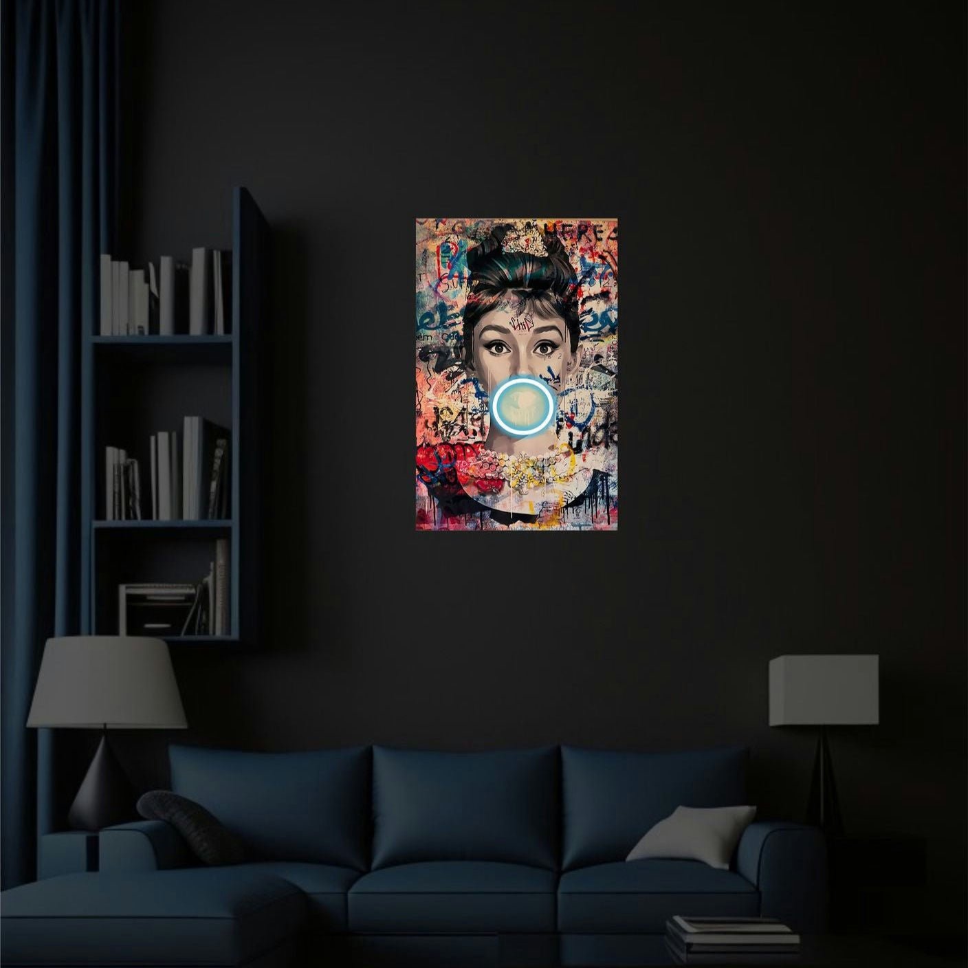 AUDREY BUBBLEGUM NEON ART - Neonicks