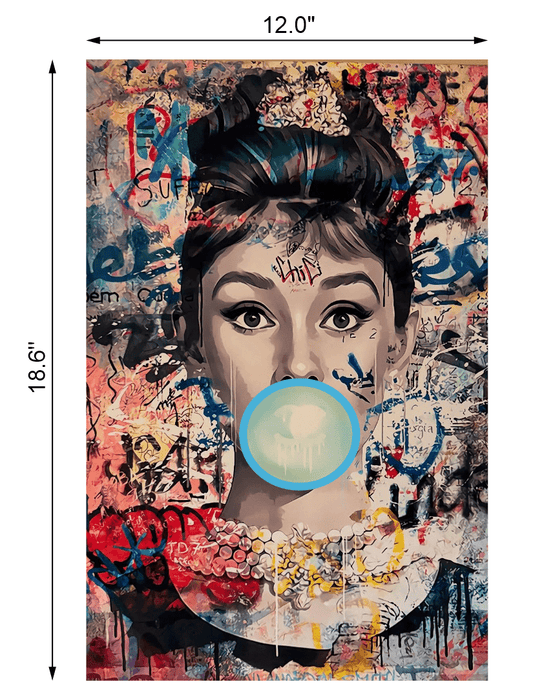 AUDREY BUBBLEGUM NEON ART - Neonicks