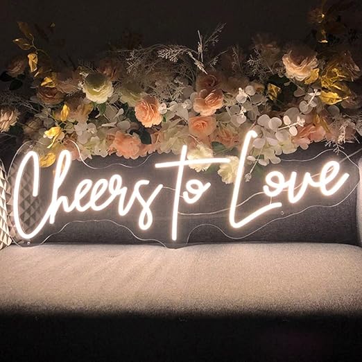 CHEERS TO LOVE LED NEON SIGN - Neonicks