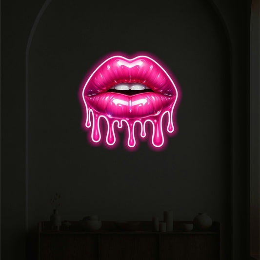 DRIPPING LIPS NEON SIGN - Neonicks
