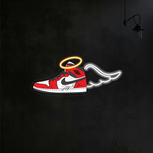 FLYING SNEAKER UV NEON SIGN - Neonicks