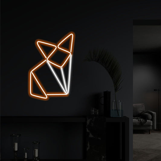 GEOMETRIC FOX NEON SIGN - Neonicks