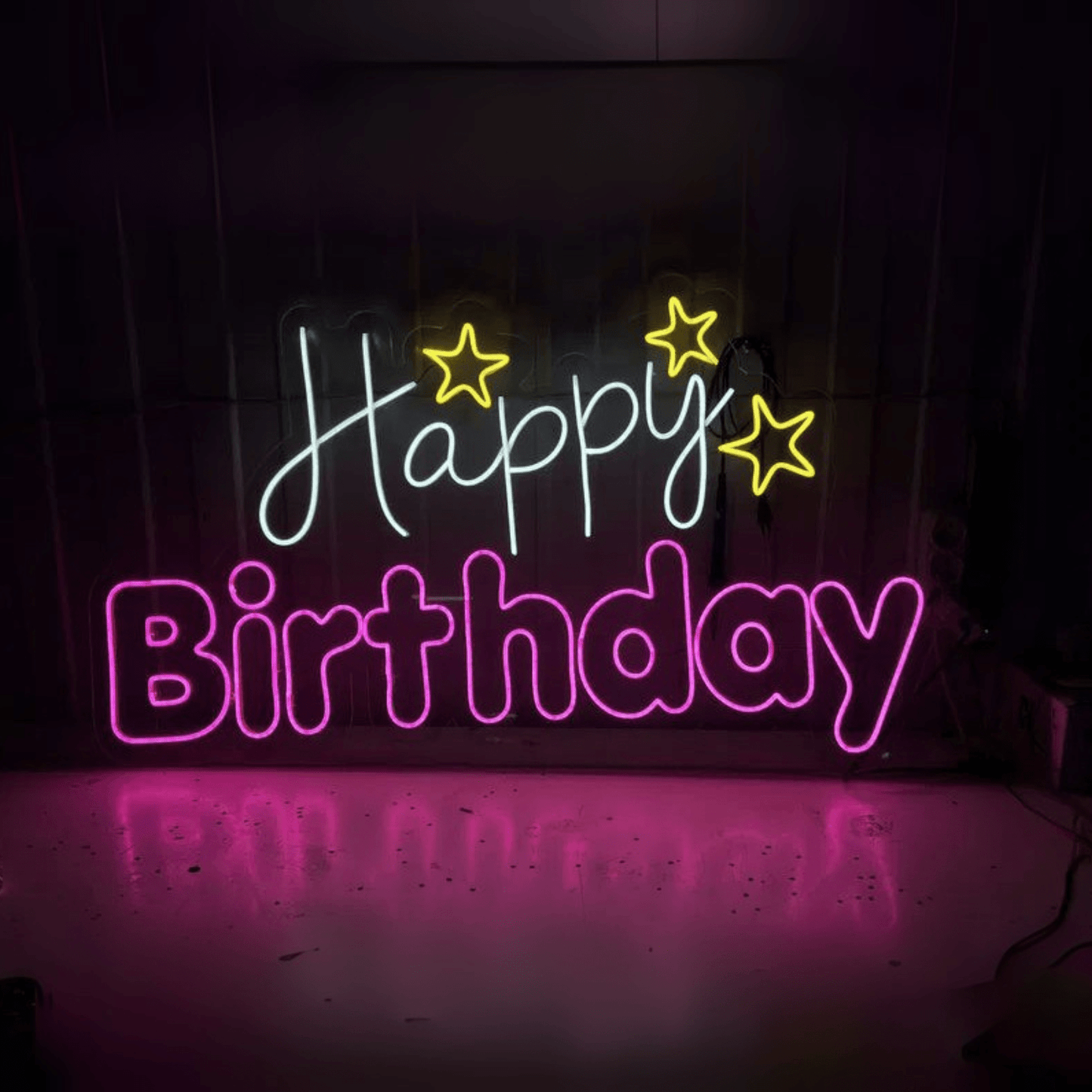 HAPPY BIRTHDAY NEON SIGN 4 - Neonicks