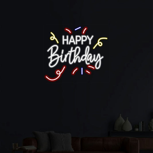 HAPPY BIRTHDAY NEON SIGN 5 - Neonicks