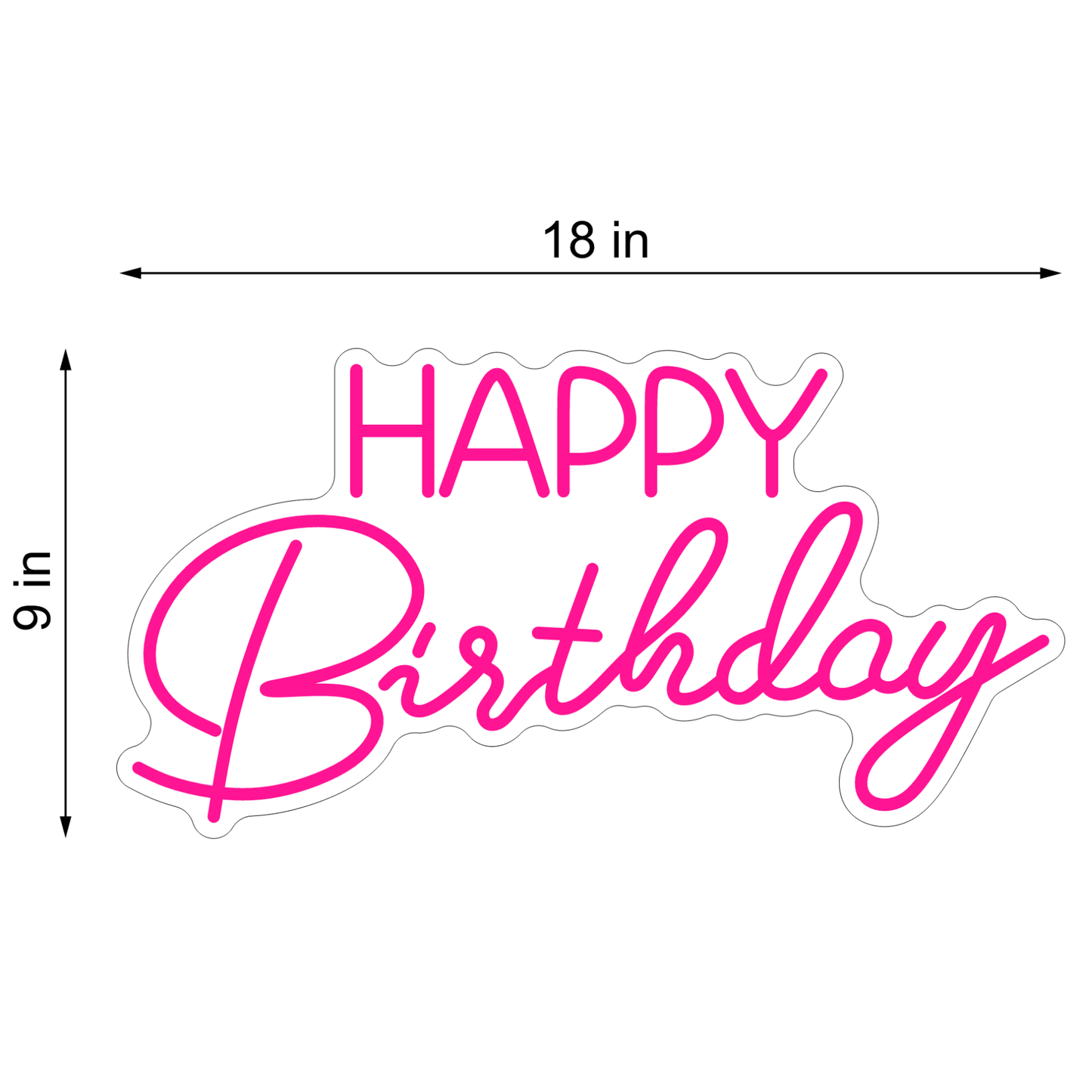 HAPPY BIRTHDAY NEON SIGN 7 - Neonicks