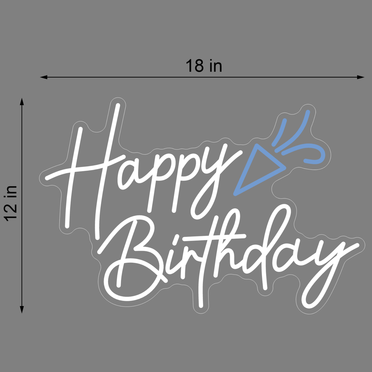 HAPPY BIRTHDAY NEON SIGN 8 - Neonicks