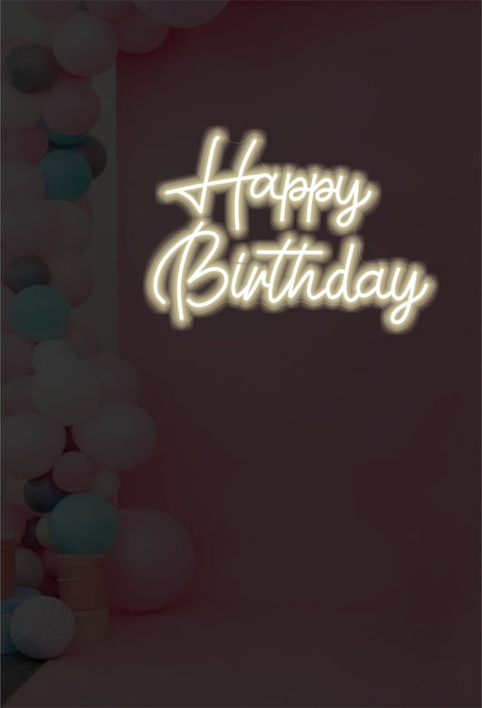 Happy Birthday Warm NEON SIGN - Neonicks