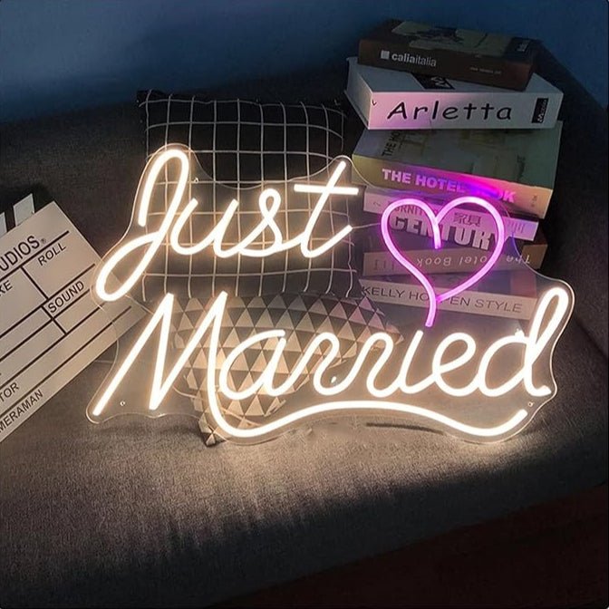 JUST MARRIED NEON SIGN - Neonicks