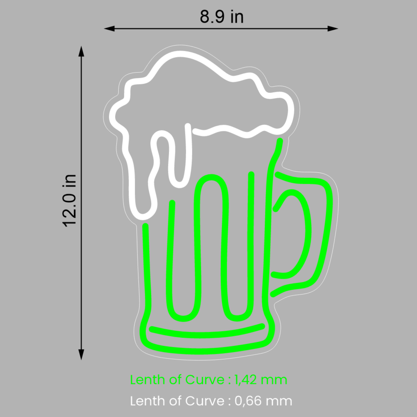 LED BEER MUG NEON SIGN - Neonicks