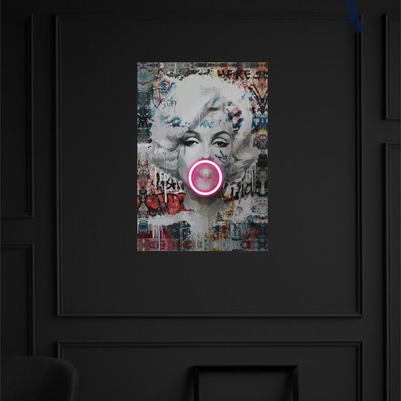 MARILYN MONROE BUBBLEGUM NEON ART - Neonicks