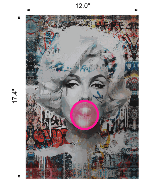 MARILYN MONROE BUBBLEGUM NEON ART - Neonicks