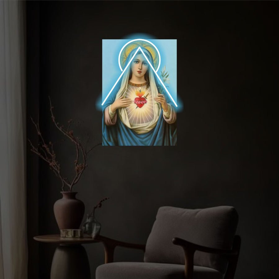 Neon Sacred Heart Art - Neonicks