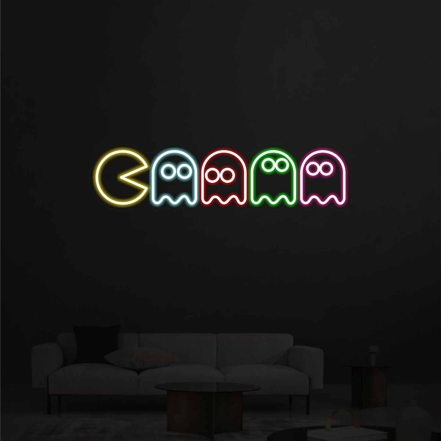 PAC - MAN GHOSTS NEON SIGN - Neonicks