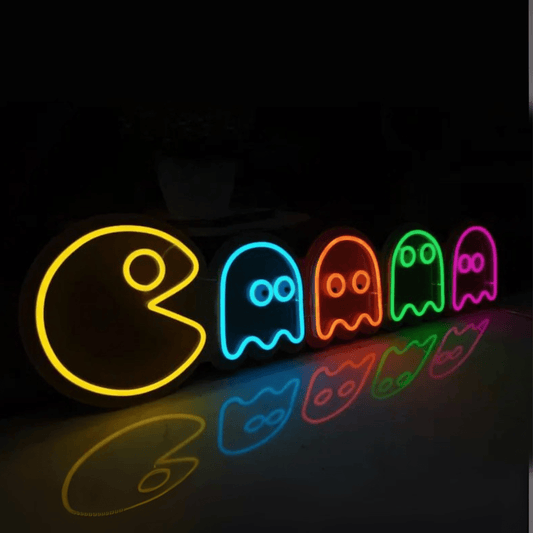 PAC - MAN GHOSTS NEON SIGN - Neonicks