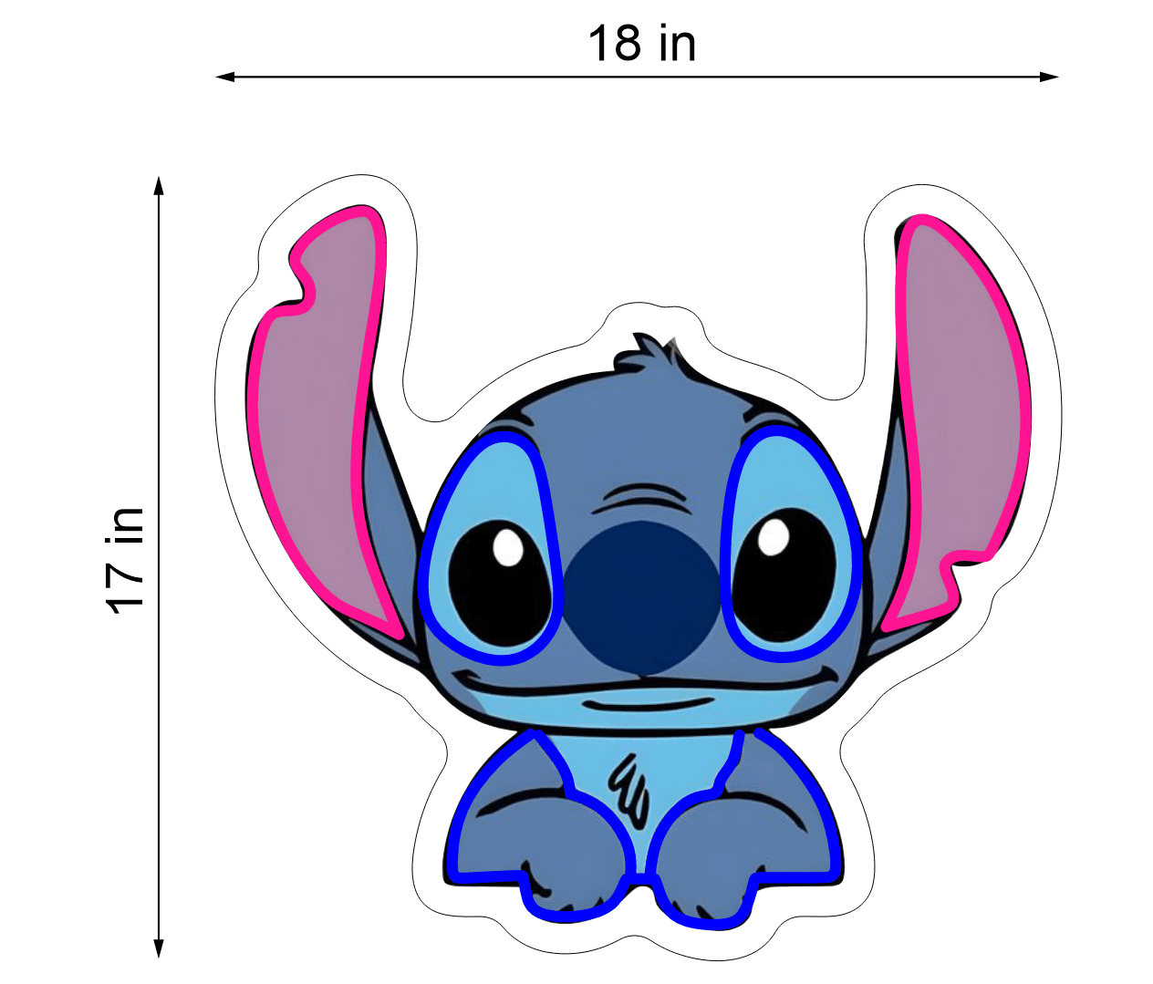 STITCH INSPIRED NEON WALL SIGN - Neonicks