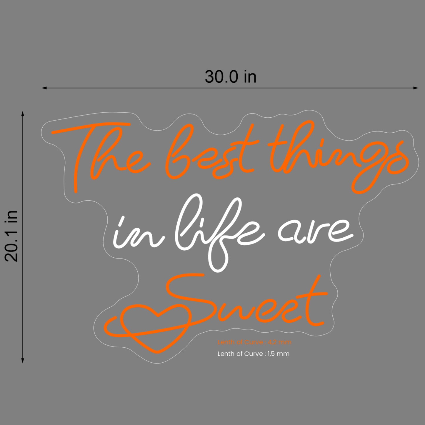 THE BEST THINGS IN LIFE ARE SWEET NEON SIGN - Neonicks