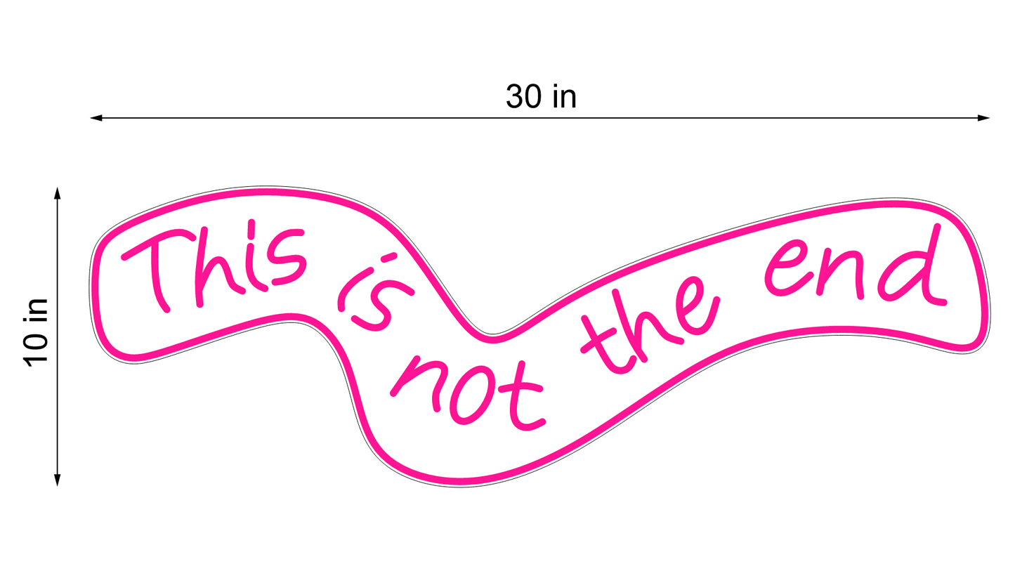 THIS IS NOT THE END NEON SIGN - Neonicks