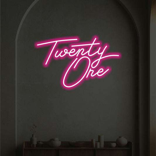 TWENTY ONE NEON SIGN - Neonicks