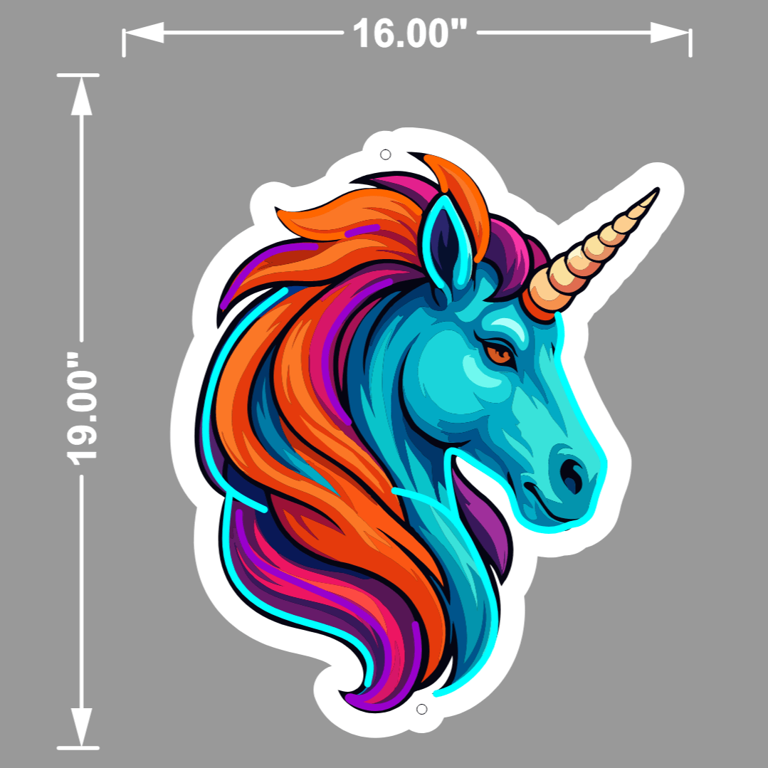 UNICORN UV PRINTED NEON LED SIGN - Neonicks