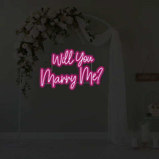 Will You Marry Me Neon Sign - Neonicks