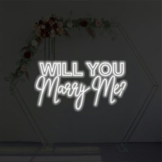WILL YOU MARRY ME NEON SIGN - Neonicks