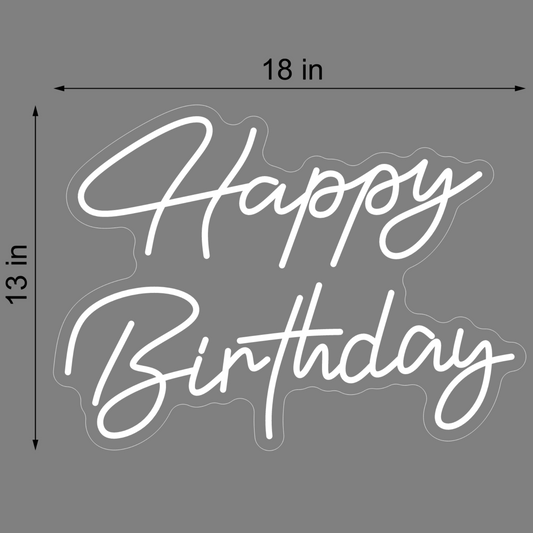 HAPPY BIRTHDAY NEON SIGN 6