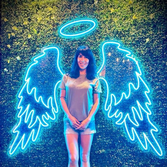 ANGEL WINGS & HALO NEON SIGN - 2 - Neonicks