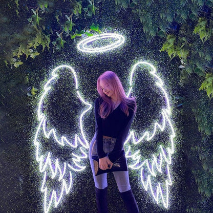 ANGEL WINGS & HALO NEON SIGN - 3 - Neonicks