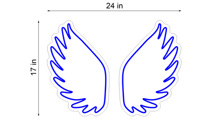 ANGEL WINGS NEON WALL SIGN - Neonicks