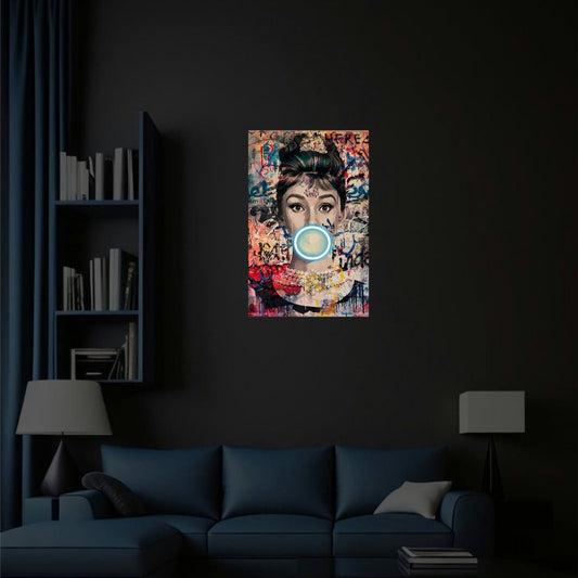AUDREY BUBBLEGUM NEON ART - Neonicks