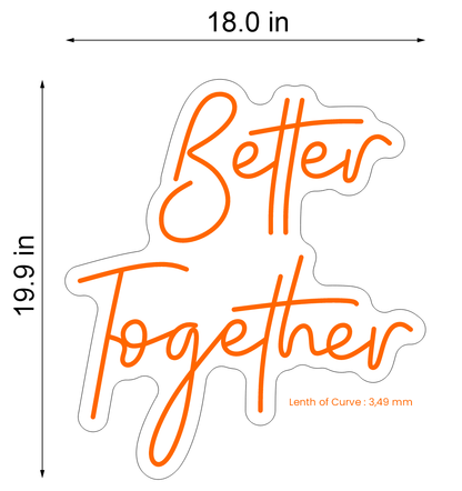 BETTER TOGETHER NEON SIGN - Neonicks