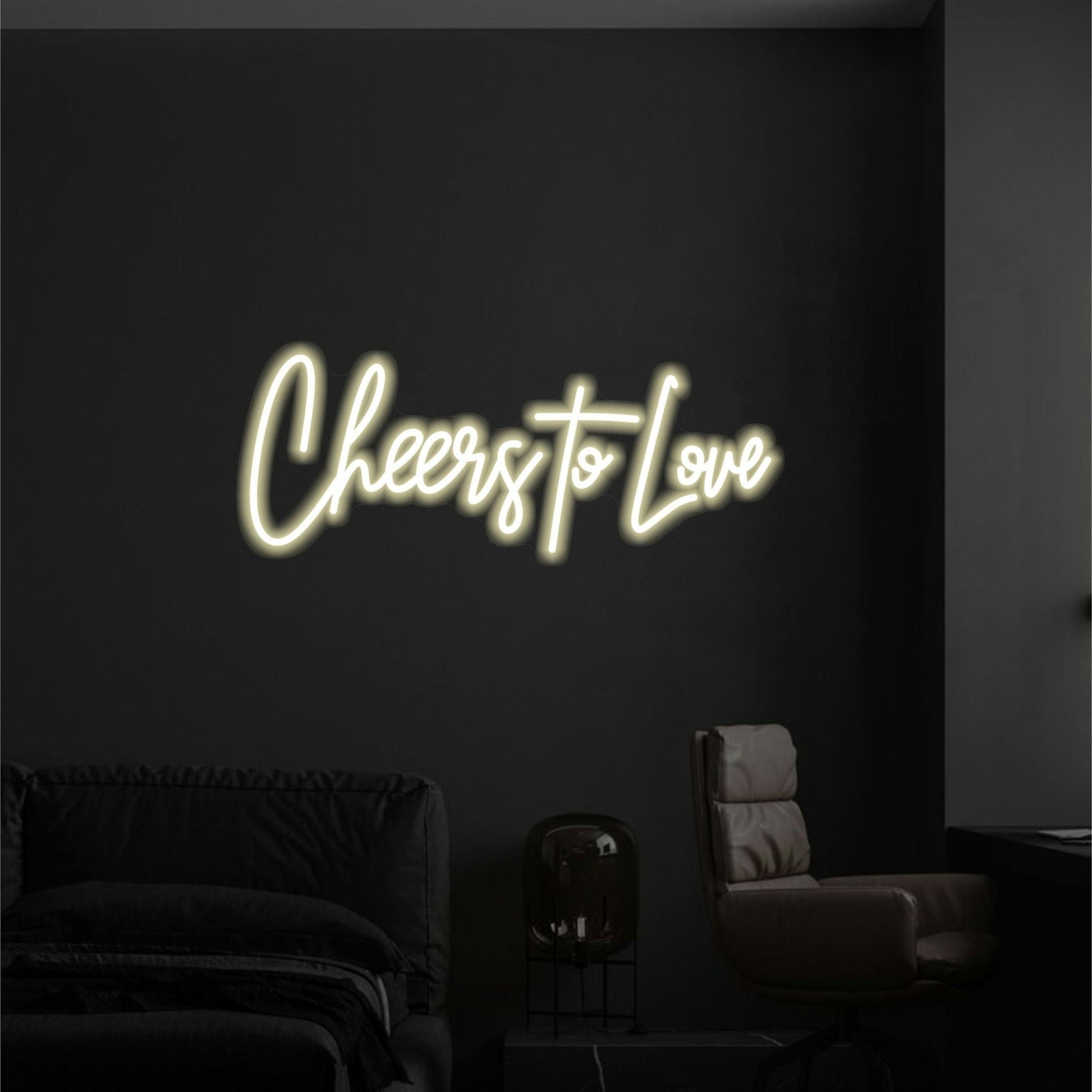 CHEERS TO LOVE LED NEON SIGN - Neonicks