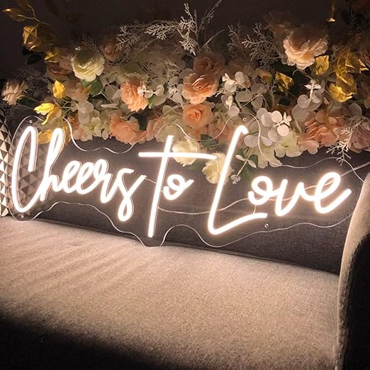 CHEERS TO LOVE LED NEON SIGN - Neonicks