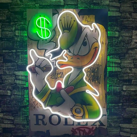 DONALD DUCK ROLEX NEON SIGN - Neonicks