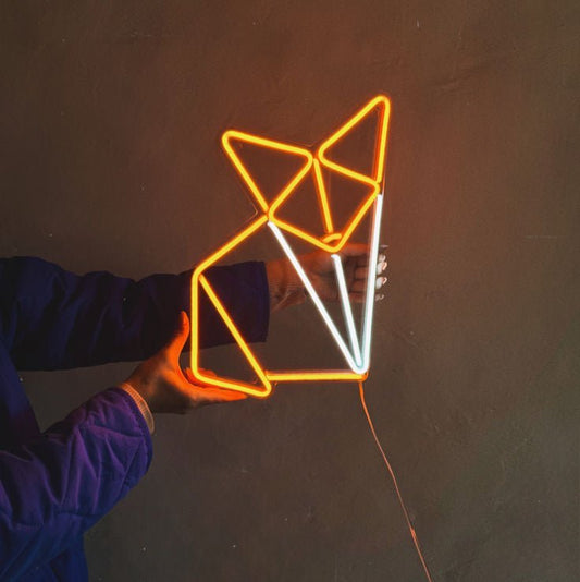 GEOMETRIC FOX NEON SIGN - Neonicks