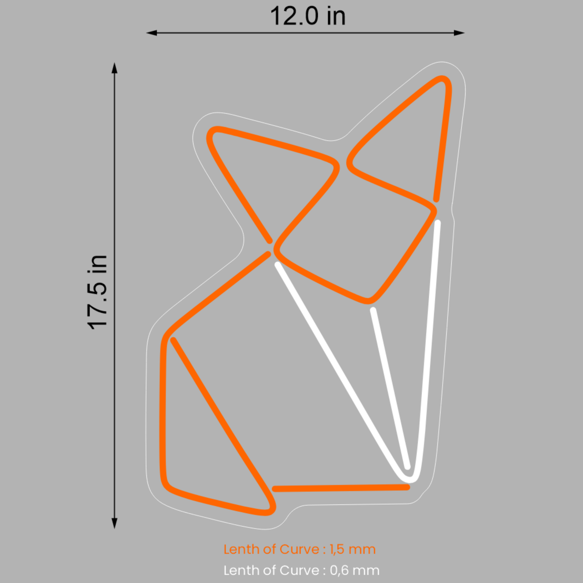 GEOMETRIC FOX NEON SIGN - Neonicks