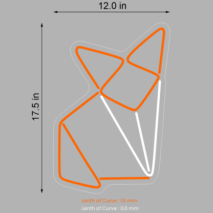 GEOMETRIC FOX NEON SIGN - Neonicks