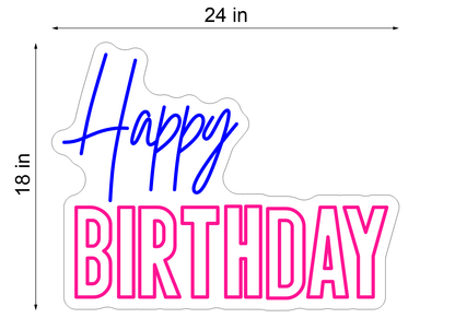 HAPPY BIRTHDAY NEON SIGN 2 - Neonicks