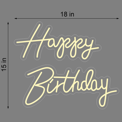 HAPPY BIRTHDAY NEON SIGN 3 - Neonicks