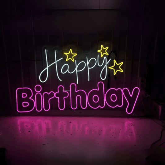 HAPPY BIRTHDAY NEON SIGN 4 - Neonicks
