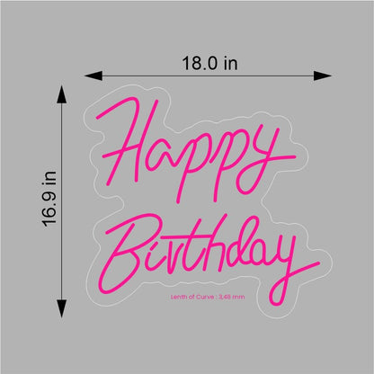 Happy Birthday Neon Sign - Neonicks