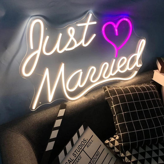 JUST MARRIED NEON SIGN - Neonicks