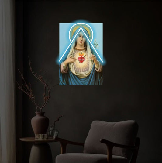 Neon Sacred Heart Art - Neonicks