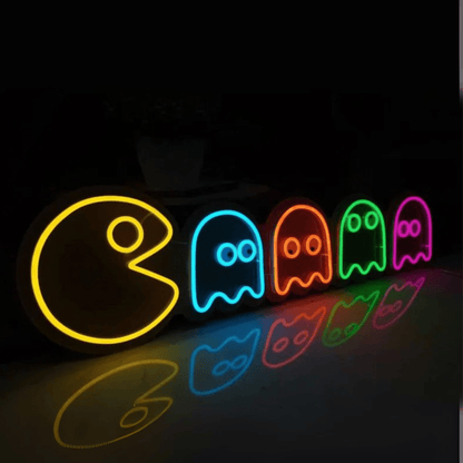PAC - MAN GHOSTS NEON SIGN - Neonicks