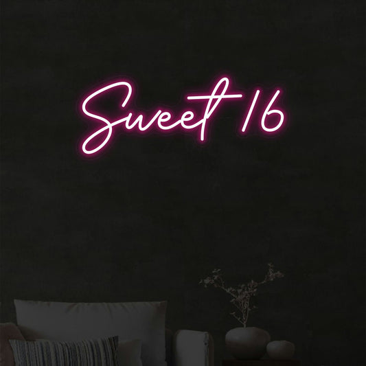 SWEET 16 BIRTHDAY NEON SIGN - Neonicks