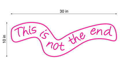 THIS IS NOT THE END NEON SIGN - Neonicks